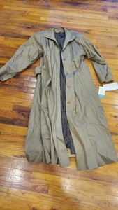Neu mit Etikett $ 300 Vintage Sanyo Damen-Trenchcoat Regenmantel mit herausnehmbarem Wollfutter Größe 8 - Bild 1 von 5
