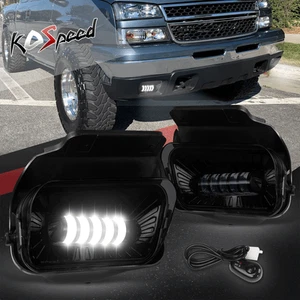 Smoked Lens Front Bumper Fog Light Foglamps for 02-07 Chevy Silverado/Avalanche - Bild 1 von 6