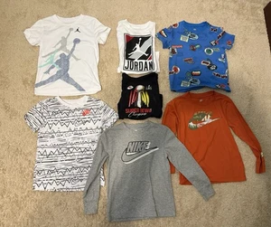 Lot Of 80 Size 6 & 7 Boys Kids Jordan Nike Polo Ralph Lauren North Face Clothing - Picture 1 of 10