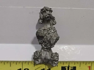 Pewter Poodle Figurine Made in USA 3" Inch Collectible Dog - Picture 1 of 5