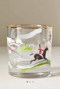 Neu Anthropologie Granatapfel Doppel Altmodische Jockey Gläser 4er Set - Bild 1 von 3