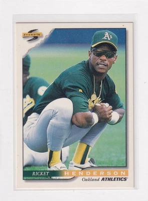 1996 Score # 10 Rickey Henderson Nice Card - Image 1 of 2