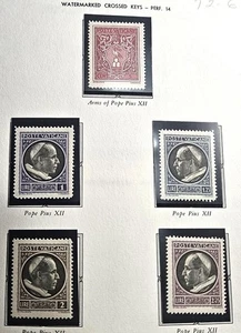 Vatican Stamp Sc 72-76, Pope Pius XII, F/VF MNH (509A) - Picture 1 of 1