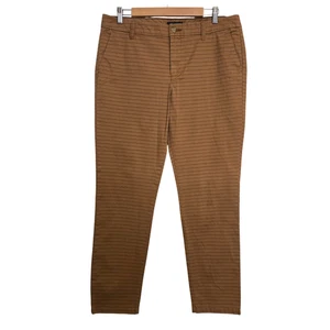 Tommy Hilfiger Hampton Slim Chino Hose hellbraun Punkte Streifen Größe 12 - Bild 1 von 6