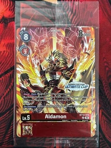 Digimon TCG Aldamon (Ultimate Cup 2024) BT12-015 Stamped Promo Prize Card SEALED - Picture 1 of 2