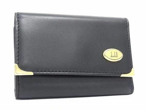 dunhill Leather 6-Ring Key Case Holder For Men Business Black - Picture 1 of 4