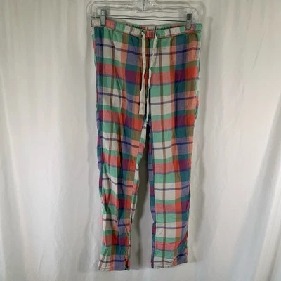 Aerie Pajama Pants Women's Small Red Green Plaid Pull On Drawstring Pocketless - Image 1 of 4