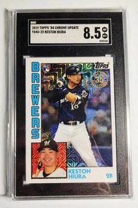 Keston Hiura 2019 Topps '84 Chrome Update #T84U-22 SGC 8.5 RC Rookie Card  - Bild 1 von 2