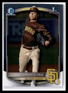 2025 Bowman Chrome Prospect Humberto Cruz Chrome #BCP-96 - Picture 1 of 2