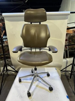 HumanScale Freedom High Back Office Chair in Brown Leather Finish - Image 1 of 4