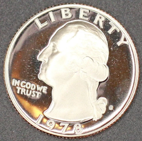 1978 s dcam proof washington quarter #m504 Cover
