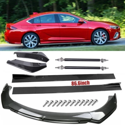 Carbon Fiber Front Bumper Lip Side Skirt Strut Rods For Buick Lacrosse 2005-2019 Foto 1 de 4