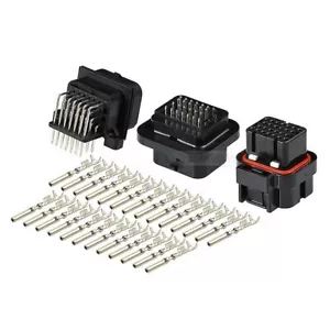 26 Pin 3-Slots Tyco AMP Superseal Automotive ECU Male/Female Connector Plug Kit - Picture 1 of 9