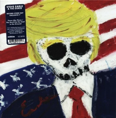 Steve Earle & The Dukes Times Like These New & Sealed Vinyl 45 - Image 1 of 4