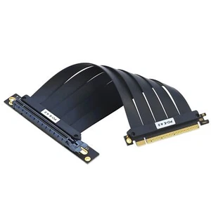 PCIE 4.0 X16 GPU Graphics Flexible Extender Card Riser Cable 90° 180° Adapter - Picture 1 of 11