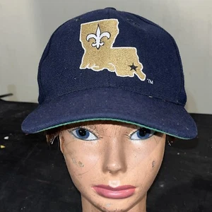 New Orleans Saints Vintage Sports Specialties Snapback Hat Cap Black State Logo - Picture 1 of 14
