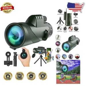 Versatile 80x100 Monocular with Tripod - Ideal for Hunting and Wildlife Viewing - Picture 1 of 9