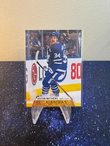 2021-22 Upper Deck Series 1 AUSTON MATTHEWS UD Canvas #C77 Maple Leafs - Picture 1 of 2
