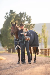 Horseware Amigo Bravo12 Original 400g Winterdecke Navy/Navy &White - Bild 1 von 11