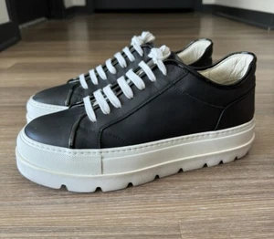 Maison Margiela MM6 Platform Leather Sneakers Women’s Size 10 Euro 40 - Picture 1 of 13