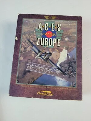 ACES OVER EUROPE MS-DOS PC Game 3.5in Floppy Big Box Complete Game 486 PC - Image 1 of 4