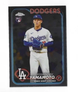 2024 Topps Chrome Update YOSHINOBU YAMAMOTO RC Rookie Debut USC108 LA Dodgers - Picture 1 of 2