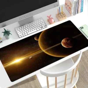 Mauspad Gamer Space Universe Solar System XXL Tastatur Computer Mousepad Matte - Bild 1 von 6