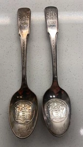 Bicentennial Silver Plate Spoons International Silver New Jersey Lot of 2 - Picture 1 of 9