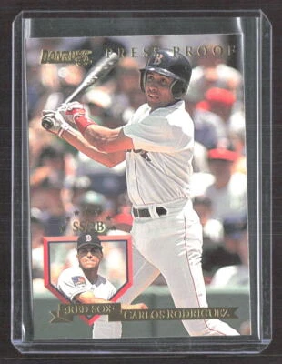 Carlos Rodriguez 1995 Donruss Gold Foil Press Proofs Boston Red Sox #144 /2000 - Image 1 of 2
