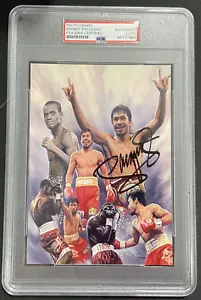 Foto 5x7 signiert MANNY PACQUIAO Autogramm PSA/DNA zertifiziert AUTO - Bild 1 von 2