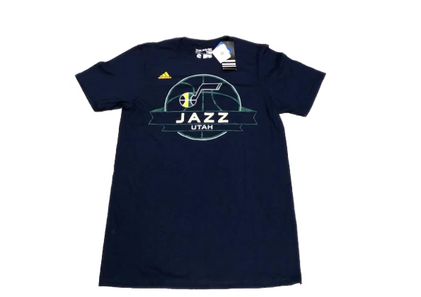 New NWT Utah Jazz adidas Graphic Logo Ultimate Banner Small T-Shirt  - Image 1 of 1