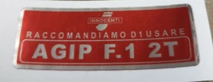 Lambretta Petrol Flap Sticker - Picture 1 of 1