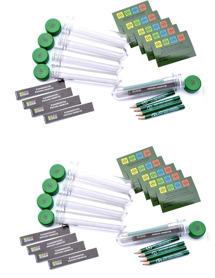 10 x Petling + pegatinas + cuaderno de bitácora + bolígrafo - juego contenedor geocaching escondite *** - Imagen 1 de 1