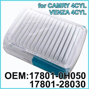 Air Filter For 07-2017 TOYOTA CAMRY 2.5L 2.4L VENZA 4CYL 178010H050 17801-28030 - Foto 1 di 6