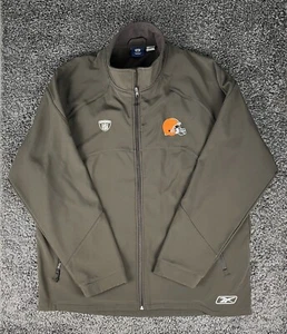 Cleveland Browns NFL Equipment Reebok Jacket Mens Size XL Fleece Lined - Picture 1 of 14