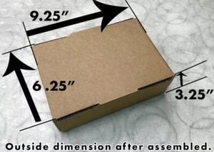 9x6x3 TAPE FREE 50pc S Shipping Box Packaging Box Cardboard Corrugated Packing - Picture 1 of 10