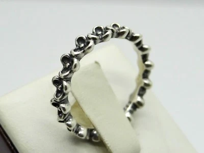 Pandora - 925 Sterling Silver Flower Band Ring Size 6 - Image 1 of 4