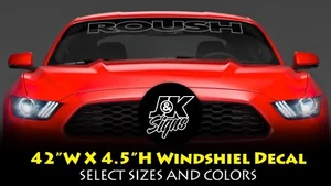 ROUSH WINDSHIELD DECAL Mustang Muscle Car Window - SELECT SIZES - Picture 1 of 8