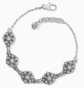 Brighton Cora Crystal Flower Bracelet $88 NWT - Picture 1 of 1