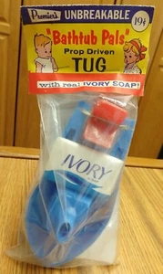 Vintage Premier's Ivory Soap Bathtub Pals Prop Driven Tug Premium, MIP! - Picture 1 of 5