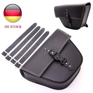 Dreieckige Motorrad-Satteltasche aus Kunstleder für Cafe Racer ATV-Fahrräder - Bild 1 von 8