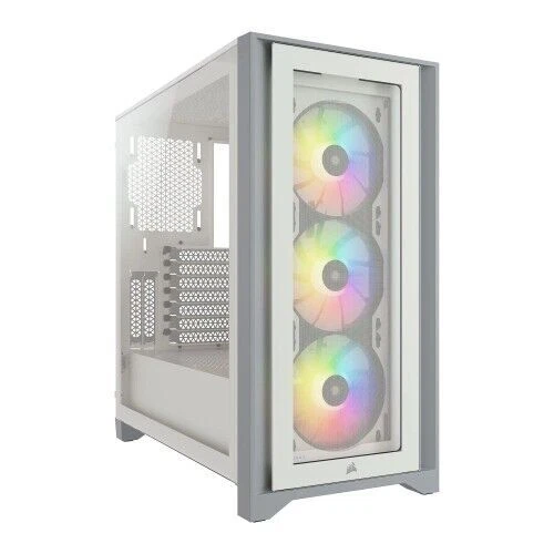 Corsair iCUE 4000X RGB Mid-Tower-ATX-Gehäuse - Weiß (CC-9011205-WW)