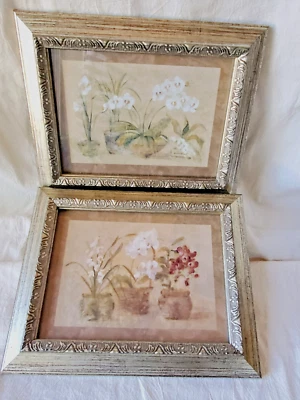 2 цветочных принта 8x10 Cheri Blum декоративные металлические деревянные рамы со стеклом - Изображение 1 из 4