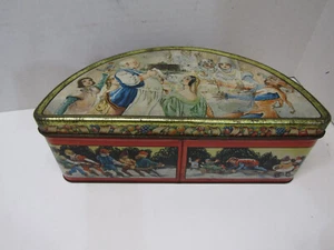 OLD VINTAGE UNITED BISCUIT COMPANY TIN DECO TIN CAN ADVERTISING - Picture 1 of 3
