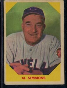 1960 Fleer Baseball Greats - #32 Al Simmons Creased  (RMTCARDS) 3264