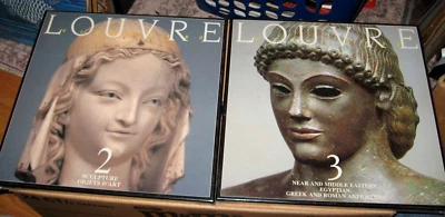 Lot of 2 Sealed  LOUVRE 2 & 3 Laser Video Discs Sculpture Antiquities art - Image 1 of 4