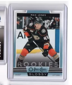 2019-20 O Pee Chee Glossy Rookies Card # R-4 Max Jones Anaheim Ducks (23) - Picture 1 of 2