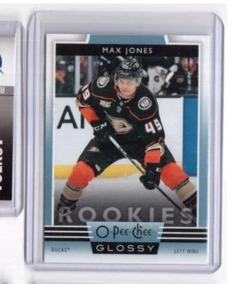 2019-20 O Pee Chee Glossy Rookies Card # R-4 Max Jones Anaheim Ducks (23) - Image 1 of 2