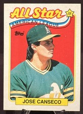 1989 Topps #401 - Jose Canseco (AL All-Star & League Leader)