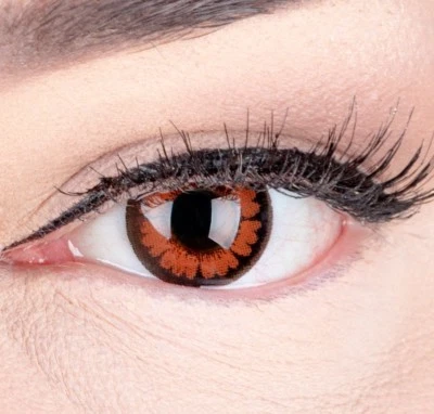 Farbige Kontaktlinsen mit ohne Stärke braun Pretty Hazel braune dunkelbraun